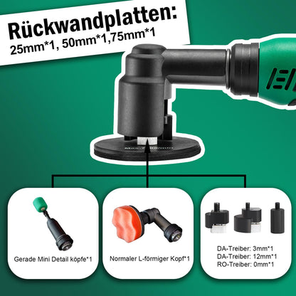 BATOCA S6 Mini Akku-Poliermaschine, 12V DA & RO Polierset