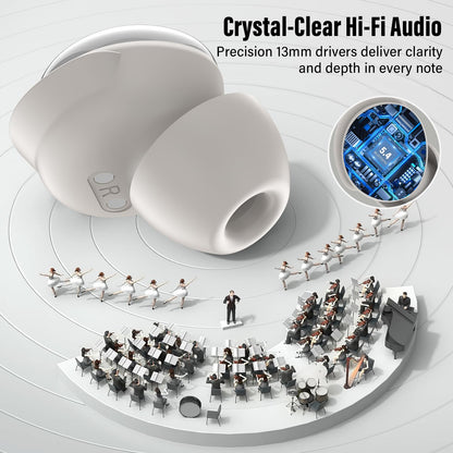 VEKJ L8 Pro Schlafkopfhörer Bluetooth 5.4 In-Ear Kopfhörer kabellos