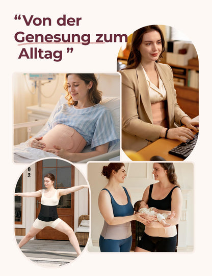 Momcozy Ergowrap Bauchgurt nach Geburt, nahtloses Bauchband, kurz M