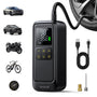 Lamicall Elektrische Luftpumpe 150 PSI, Akku-Fahrradpumpe mit LED – kompakt, mit LED-Display und Luftschlauch