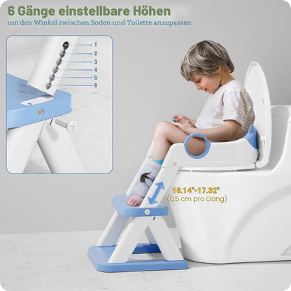 Rabb 1st Toilettenleiter für Kinder, 2-in-1 Toilettensitz mit Treppe