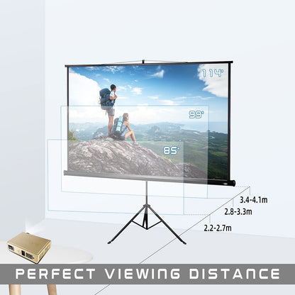 CCLIFE Beamer Leinwand Stativ Projektionsleinwand - Mobil