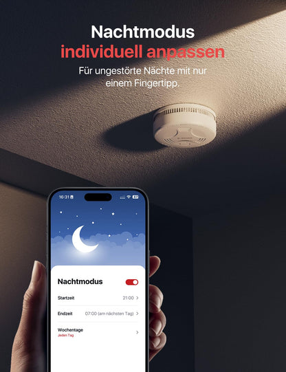 X-Sense Smart-Rauchmelder WLAN SD11-MR61 mit Basisstation, 6er-Set