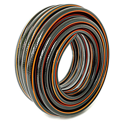 TAMS NYX Premium Gartenschlauch 3/4 Zoll 4-lagig schwarz/orange