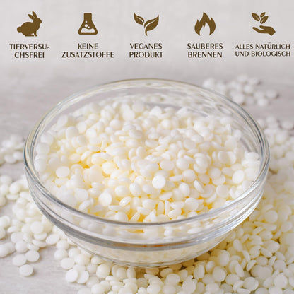 Waxcanpy Sojawachs für Kerzen 5 kg – 100% natürliches Kerzenwachs