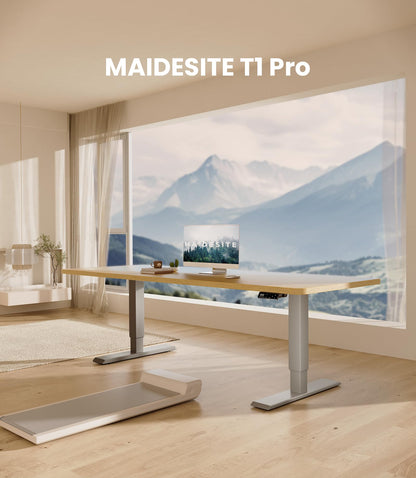 MAIDeSITe T1 Pro Elektrischer höhenverstellbarer Schreibtisch – Grau