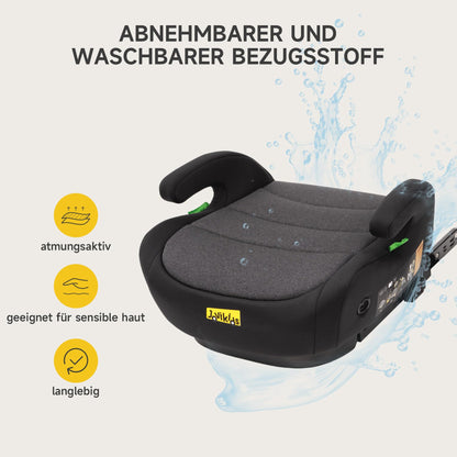 Jovikids Sitzerhöhung Auto mit ISOFIX, ECE R129, 125–150 cm