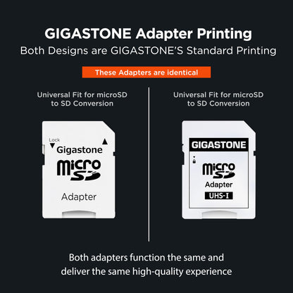 GIGASTONE MicroSDHC Speicherkarte 32GB UHS-I, 5er-Pack + SD-Adapter