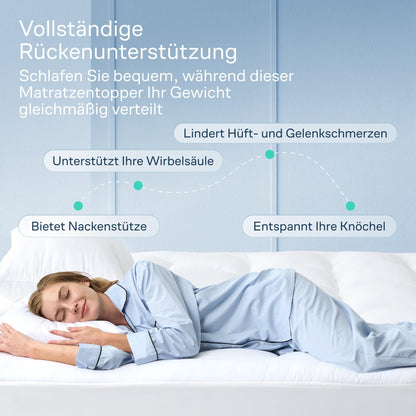 Niagara Sleep Solution Matratzen Topper aus Baumwolle 140x200 cm