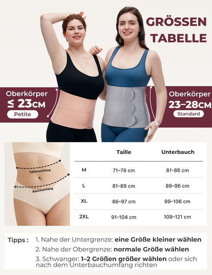 Momcozy Ergowrap Bauchgurt nach Geburt, nahtloses Bauchband, kurz M
