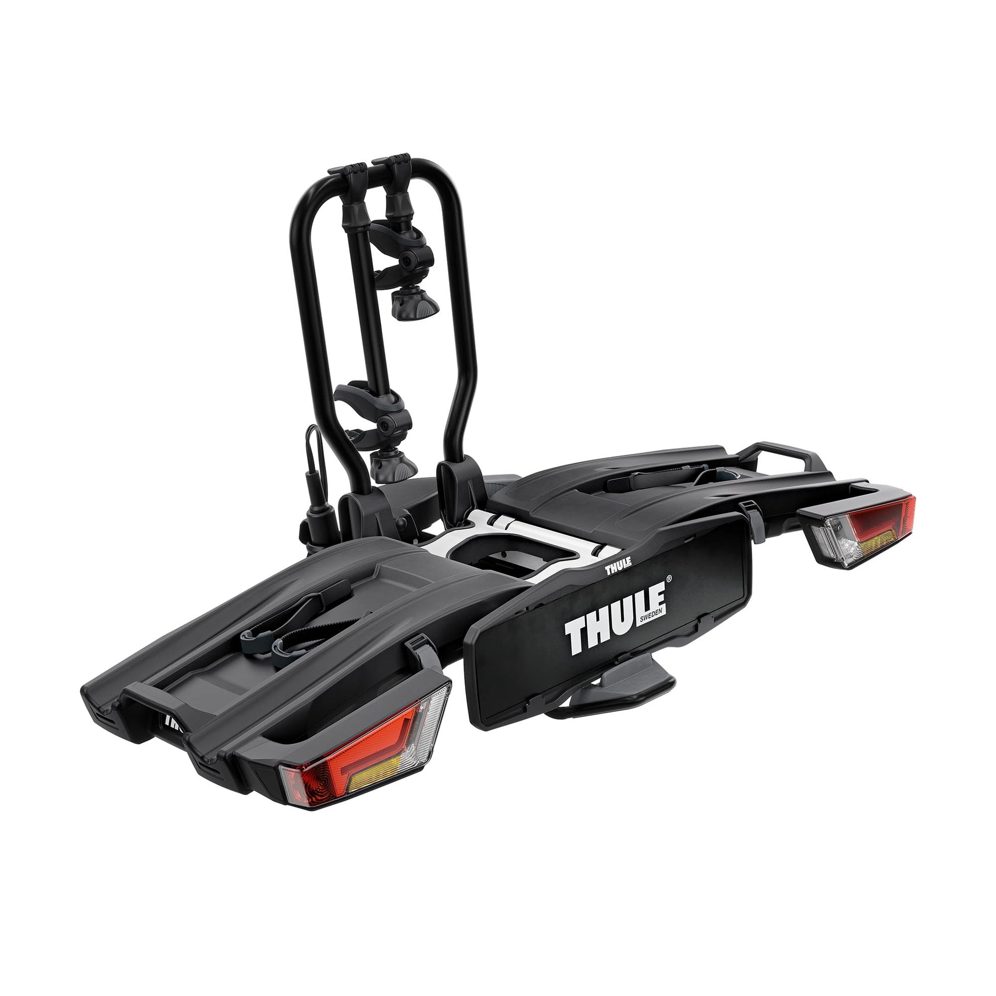 Thule EasyFold XT Fahrradträger für 2 Fahrräder – Schwarz. Faltbarer Kupplungsträger zum sicheren Transport von 2 Fahrrädern am Fahrzeugheck.
