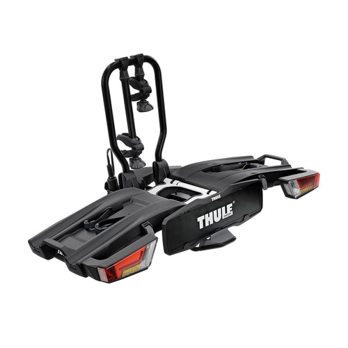 Thule EasyFold XT Fahrradträger für 2 Fahrräder – Schwarz. Faltbarer Kupplungsträger zum sicheren Transport von 2 Fahrrädern am Fahrzeugheck.