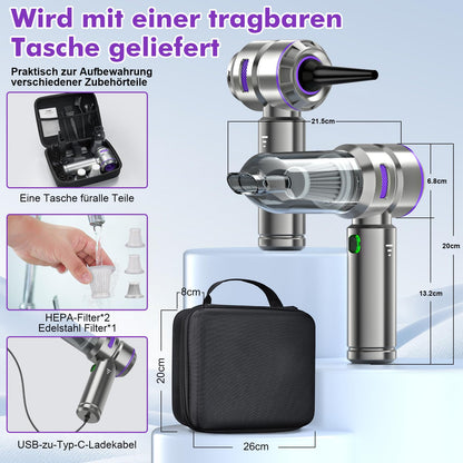 Micisty ST-6659Plus 4-in-1 Akku-Handstaubsauger, 28000 Pa, kabellos