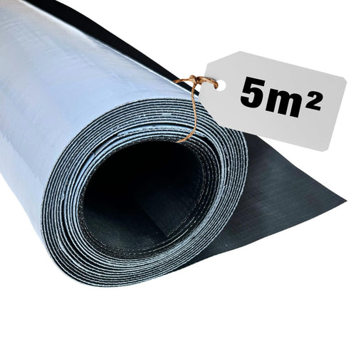 HSS EPDM Dachfolie Selbstklebend KSK Dachbahn - 5m² Schwarz. Schwarze, flache EPDM-Dachbahn zur dauerhaften KSK-Dachabdichtung auf Flachdächern.