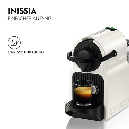 Nespresso Krups Inissia XN1001 Kapselmaschine - Weiss