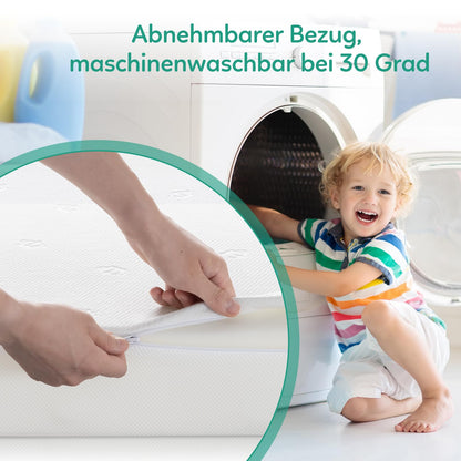 BedStory Babymatratze 70 x 140 cm, verstellbare Härte, 12 cm hoch