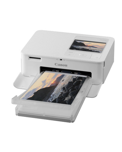 Canon SELPHY CP1500 Kompakter Fotodrucker – Weiss. Quaderförmiger Thermosublimationsdrucker für randlose Fotos bis Postkartenformat.