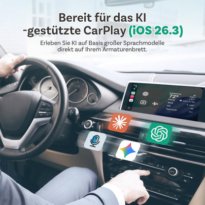 OTTOCAST Mini Pot 2-in-1 Wireless CarPlay & Android Auto Adapter