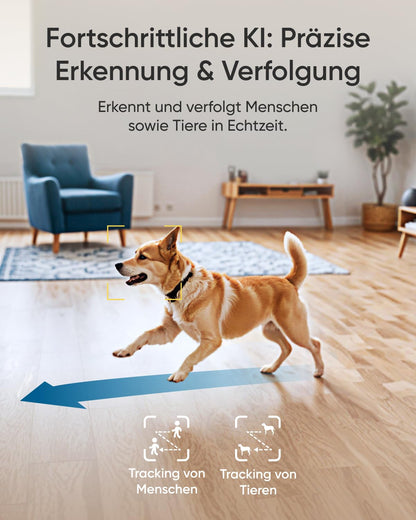 eufy Innenkamera E30 4K UHD Sicherheitskamera mit 360° Abdeckung