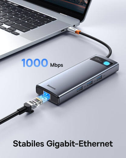 Baseus 9-in-1 USB-C Dockingstation mit 4K HDMI & Gigabit Ethernet