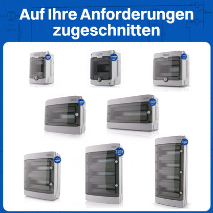 Intratec Verteilerkasten Aufputz IP65 3-reihig 36 Module Feuchtraum