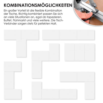 KESSER® Multifunktionstisch Profi 3-teilig Klapptisch 100x60cm