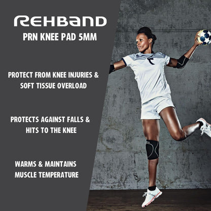 Rehband Knieschützer Neopren, Volleyball & Hallensport, Schwarz, S