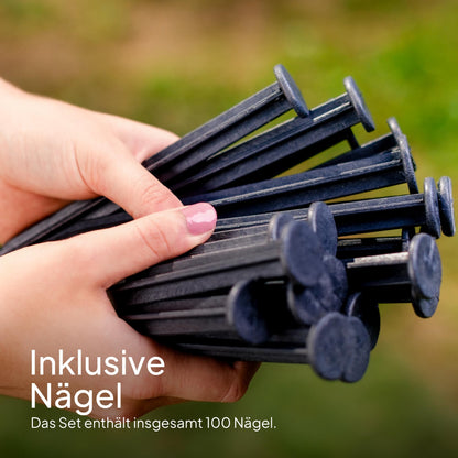 UNIGARDIA ECO Rasenkante aus recyceltem Kunststoff, 18 m, 78 mm