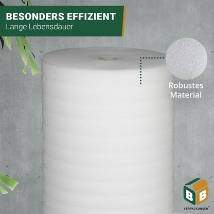 BB-Verpackungen Trittschalldämmung 3 mm, PE-Schaumfolie, 50 m² Rolle