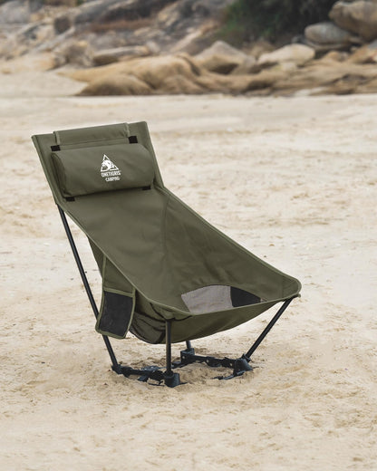 OneTigris DRAGONHIDE Campingstuhl Hochlehner faltbar Ranger Grün