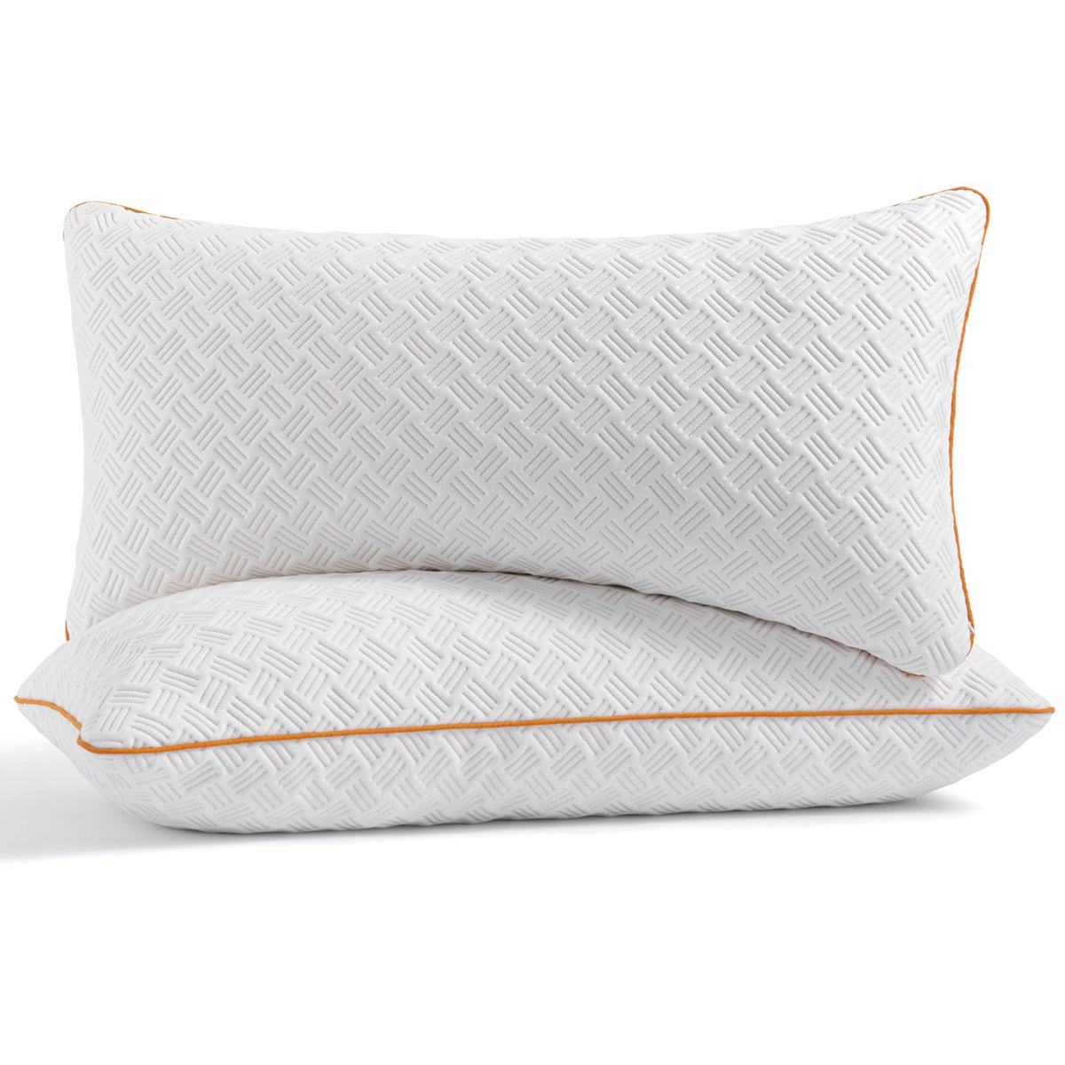 Twirest Kopfkissen 40x80 cm, Memory Foam Schlafkissen im 2er-Set mit Reissverschluss