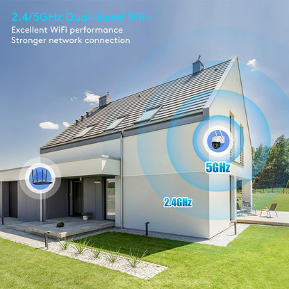 Ctronics 4K 8MP PTZ Überwachungskamera Aussen WLAN