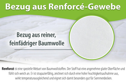 franknatur Lyocell Bettdecke 135x200, leichte Tencel Sommerdecke