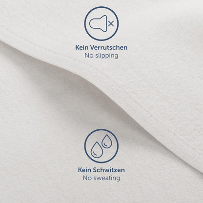 Blumtal Molton Matratzenschoner 140x200 cm, 100% Baumwolle, 2er Set