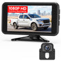 AUTO-VOX Rückfahrkamera System Kabellos 5" 1080P Dual-Channel. Kompaktes schwarzes System zur Fahrzeugrückraumüberwachung.