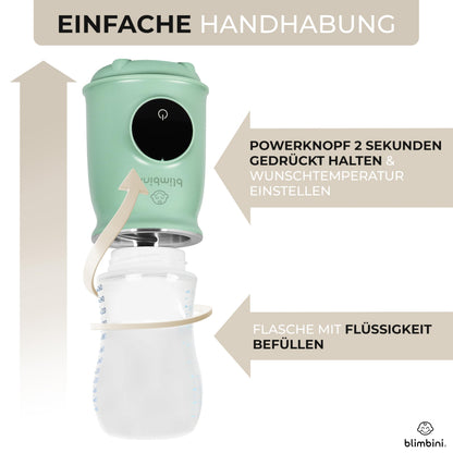 blimbini Pro+ Flaschenwärmer Baby akkubetrieben mit USB-C