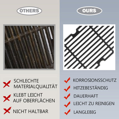 MGiessca Gusseisen Grillrost Ersatz für Enders Boston 3, Monroe Pro 3