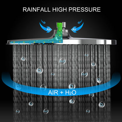 Rainsworth Duschsystem Thermostat 25cm Regendusche Chrom