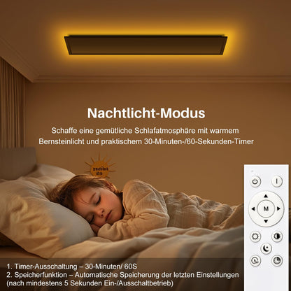 SNADER LED Deckenpanel Dimmbar 100x25cm – Inkl. Fernbedienung