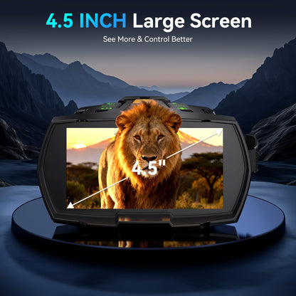 XOOIOOY N338 digitales Nachtsichtgerät 4K mit 4,5-Zoll-Display