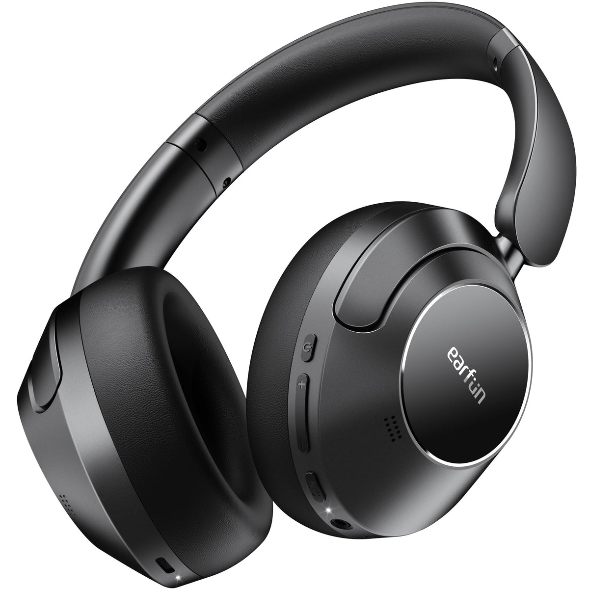 EarFun Wave Pro Bluetooth Over-Ear-Kopfhörer mit ANC und LDAC, faltbares Design, Ohrpolster aus Kunstleder