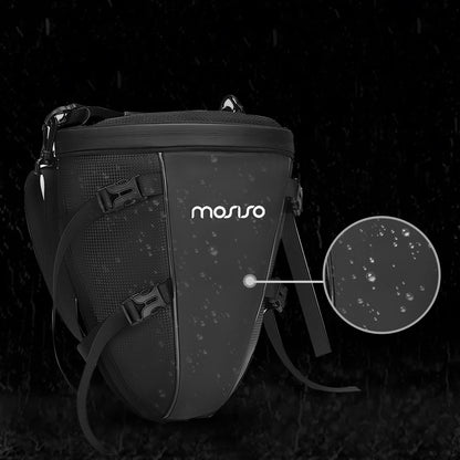 MOSISO Motorrad Hecktasche 10L, wasserdichte Satteltasche, Schwarz