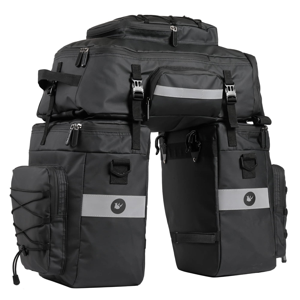 BAIGIO Fahrradtasche 3-in-1 wasserdichte Gepäckträgertasche 75L. 75L Volumen für Gepäcktransport auf Radtouren und tägliche Fahrten.