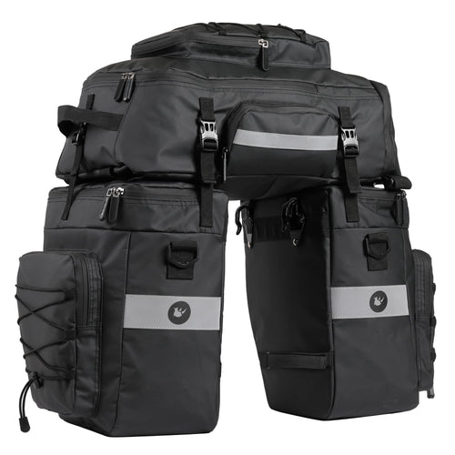 BAIGIO Fahrradtasche 3-in-1 wasserdichte Gepäckträgertasche 75L. 75L Volumen für Gepäcktransport auf Radtouren und tägliche Fahrten.
