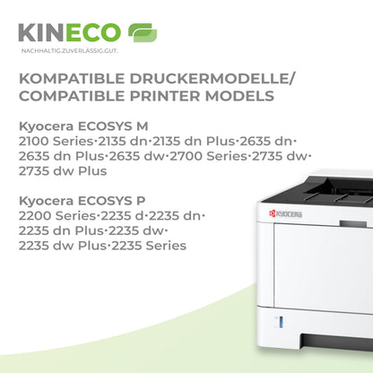 Kineco Toner 3er-Pack Schwarz kompatibel mit Kyocera TK-1150
