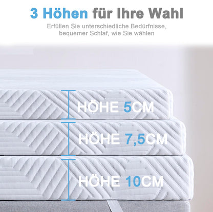 Twirest Matratzentopper Komfortschaum 140x200cm - 5cm