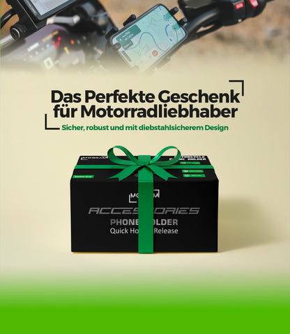 MOGGAM Trail Lock Motorrad-Handyhalterung mit Antivibration