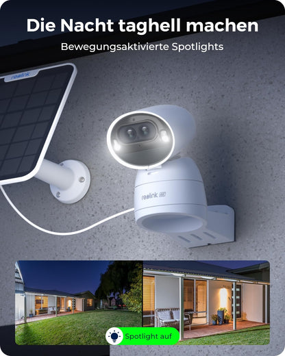 Reolink Argus Track 4K Solar Überwachungskamera mit 6W Solarpanel