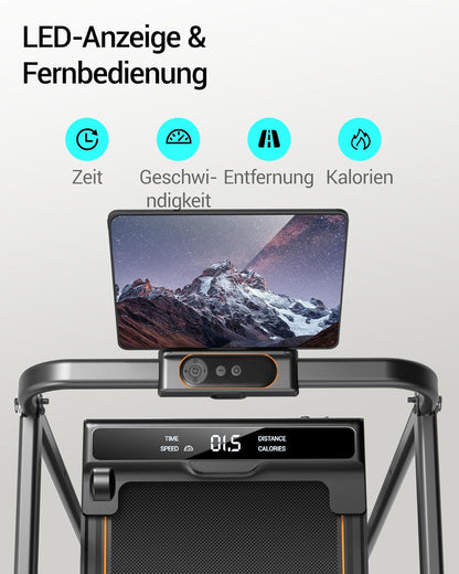 CURSOR Walking Pad 16% Steigung – Laufband für Zuhause