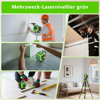 Tdyon Kreuzlinienlaser GA-13 grün 16 Linien 4x360° selbstnivellierend
